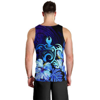 Hawaiian Hibiscus Tropical Deep Ocean Turtle Sea Tank Top - AH - Polynesian Pride