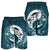 Hawaiian Hibiscus Turtle Polynesian Men's Shorts YinYang Style - AH - Polynesian Pride