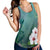Hawaiian Hibiscus White Flower Gleeful Racerback Tank - AH - Polynesian Pride