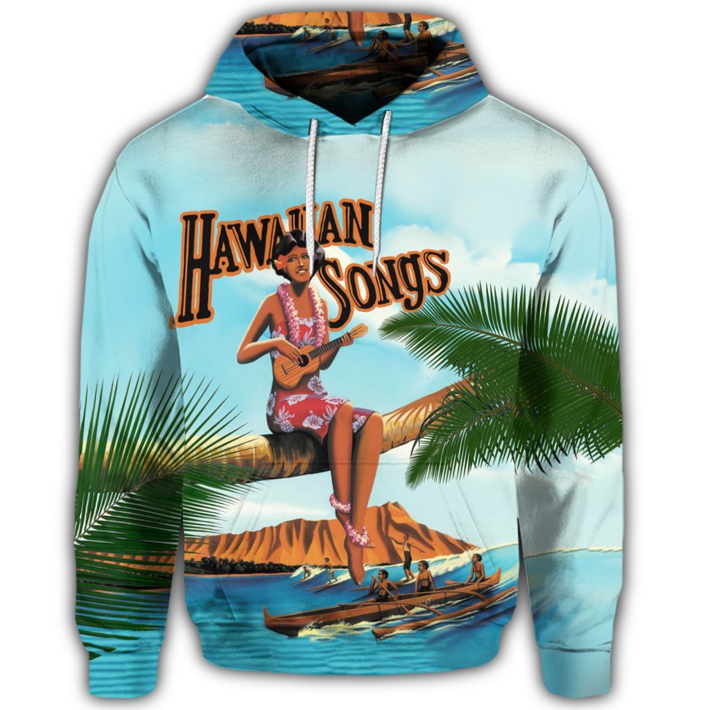 Hawaiian Hula Aboriginal Song Hoodie - Polynesian Pride