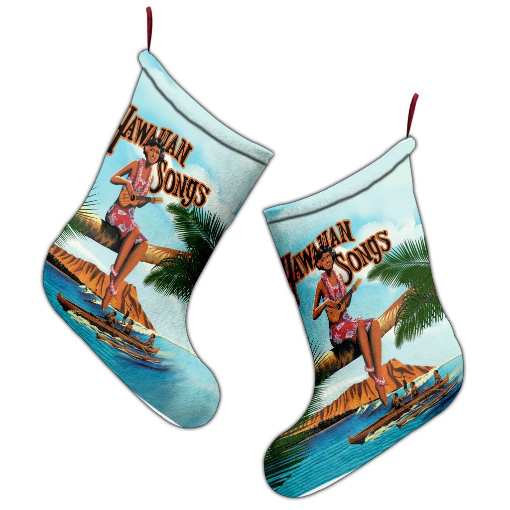 Hawaiian Hula Aboriginal Song Christmas Stocking - AH - Polynesian Pride