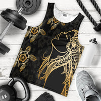 Hawaiian Hula Girl And Turtle Hibiscus Tank Top - AH - Polynesian Pride