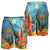 Hawaiian Hula Girl Sing In Aboriginal Village Aat Night Men's Shorts - AH - Polynesian Pride