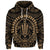 Custom Hawaiian Kakau Honu Arc Polynesian Gold Hoodie - Polynesian Pride