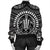 Hawaiian Kakau Honu Arc Polynesian White Bomber Jacket - AH - Polynesian Pride