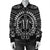 Hawaiian Kakau Honu Arc Polynesian White Bomber Jacket - AH - Polynesian Pride