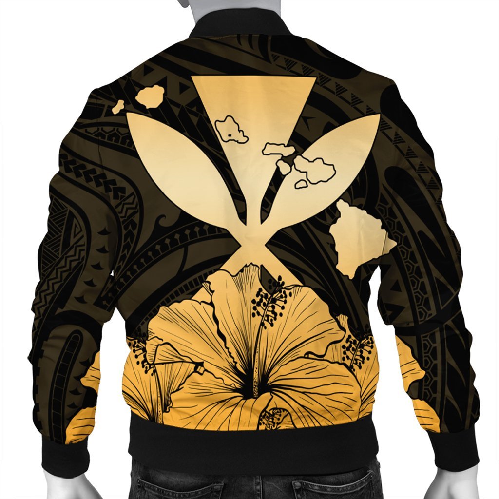 Hawaiian Kanaka Bomber Jacket Hibiscus Polynesian Love - AH - Polynesian Pride