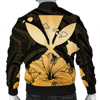 Hawaiian Kanaka Bomber Jacket Hibiscus Polynesian Love - AH - Polynesian Pride