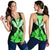 Hawaiian Kanaka Racerback Tank Hibiscus Polynesian Love - Green - AH Black - Polynesian Pride