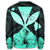 Hawaiian Kanaka Sweatshirt Hibiscus Polynesian Love - Turquoise - AH - Polynesian Pride