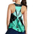 Hawaiian Kanaka Racerback Tank Hibiscus Polynesian Love - Turquoise - AH - Polynesian Pride