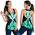 Hawaiian Kanaka Racerback Tank Hibiscus Polynesian Love - Turquoise - AH Black - Polynesian Pride