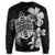 Hawaiian Kanaka Hibiscus Plumeria Mix Polynesian Turtle Sweatshirt - Gray - AH - Polynesian Pride