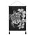 Hawaiian Kanaka Hibiscus Plumeria Mix Polynesian Turtle Hanging Poster - Gray - AH Hanging Poster Cotton And Linen - Polynesian Pride