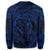 Hawaiian Kanaka Honu Hibiscus Tornando Polynesian Blue Sweatshirt - AH - Polynesian Pride