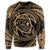 Hawaiian Kanaka Honu Hibiscus Tornando Polynesian Gold Sweatshirt - AH - Polynesian Pride