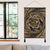 Hawaiian Kanaka Honu Hibiscus Tornando Polynesian Gold Hanging Poster - AH - Polynesian Pride