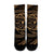 Hawaiian Kanaka Honu Hibiscus Tornando Polynesian Gold Crew Socks - AH - Polynesian Pride