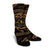 Hawaiian Kanaka Honu Hibiscus Tornando Polynesian Gold Crew Socks - AH - Polynesian Pride