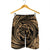 Hawaiian Kanaka Honu Hibiscus Tornando Polynesian Gold Men's Shorts - AH - Polynesian Pride
