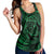 Hawaiian Kanaka Honu Hibiscus Tornando Polynesian Green Racerback Tank - AH - Polynesian Pride