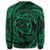 Hawaiian Kanaka Honu Hibiscus Tornando Polynesian Green Sweatshirt - AH - Polynesian Pride