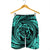 Hawaiian Kanaka Honu Hibiscus Tornando Polynesian Turquoise Men's Shorts - AH - Polynesian Pride