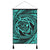 Hawaiian Kanaka Honu Hibiscus Tornando Polynesian Turquoise Hanging Poster - AH Hanging Poster Cotton And Linen - Polynesian Pride