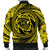 Hawaiian Kanaka Honu Hibiscus Tornando Polynesian Yellow Bomber Jacket - AH - Polynesian Pride