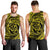 Hawaiian Kanaka Honu Hibiscus Tornando Polynesian Yellow Tank Top - AH - Polynesian Pride