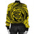 Hawaiian Kanaka Honu Hibiscus Tornando Polynesian Yellow Bomber Jacket - AH - Polynesian Pride