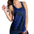 Hawaiian Kanaka Honu Map Hibiscus Globular Polynesian Blue Racerback Tank - AH - Polynesian Pride