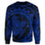 Hawaiian Kanaka Honu Map Hibiscus Globular Polynesian Blue Sweatshirt - AH - Polynesian Pride