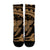 Hawaiian Kanaka Honu Map Hibiscus Globular Polynesian Gold Crew Socks - AH - Polynesian Pride