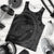 Hawaiian Kanaka Honu Map Hibiscus Globular Polynesian Gray Tank Top - AH - Polynesian Pride