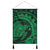 Hawaiian Kanaka Honu Map Hibiscus Globular Polynesian Green Hanging Poster - AH Hanging Poster Cotton And Linen - Polynesian Pride
