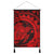 Hawaiian Kanaka Honu Map Hibiscus Globular Polynesian Red Hanging Poster - AH Hanging Poster Cotton And Linen - Polynesian Pride