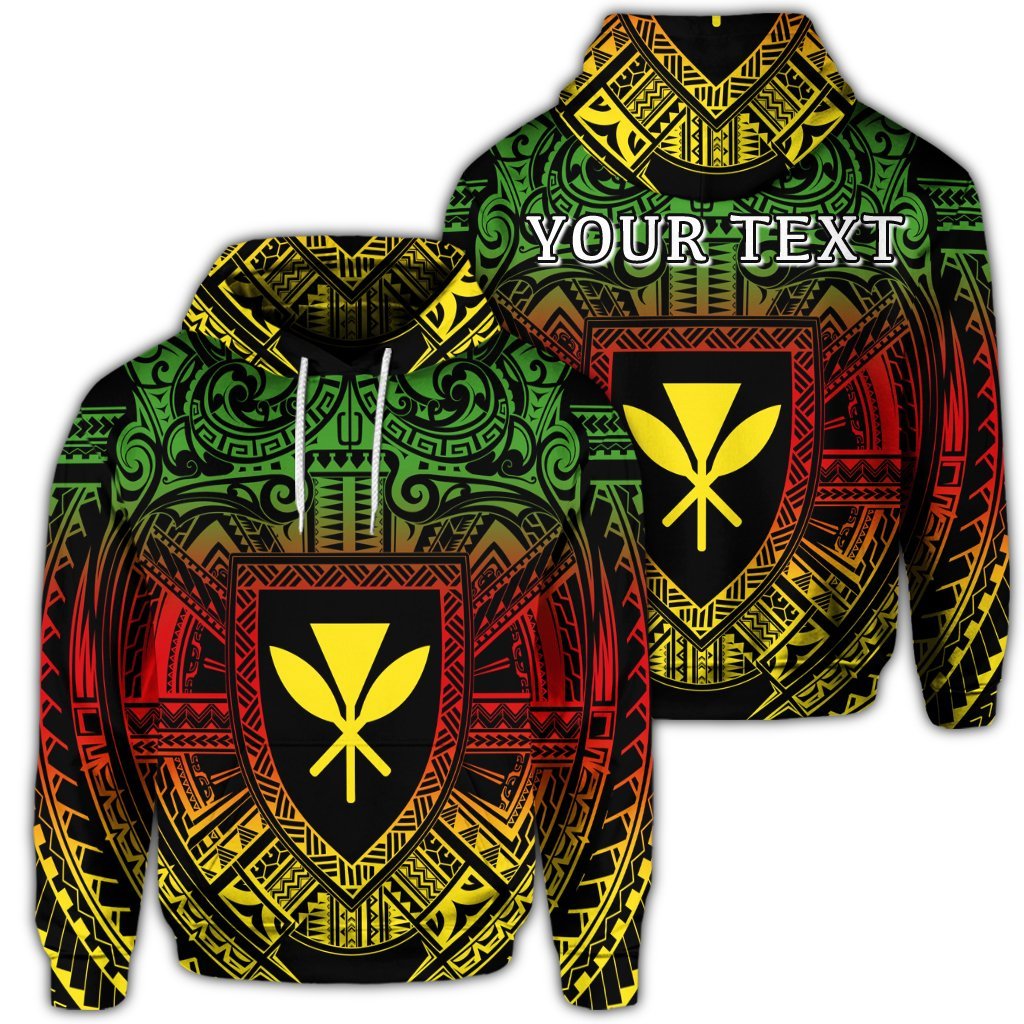 Custom Hawaiian Kanaka Maoli Center Polynesian Hoodie Unisex Art - Polynesian Pride