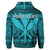 Custom Hawaiian Kanaka Polynesian Hoodie Tribal Reggae Color Blue - Polynesian Pride