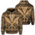 Hawaiian Kanaka Polynesian Hoodie Tribal Reggae Color Gold Unisex Art - Polynesian Pride