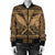 Hawaiian Kanaka Polynesian Tribal Bomber Jacket Reggae Color Gold AH - Polynesian Pride