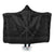 Hawaiian Kanaka Polynesian Tribal Hooded Blanket Reggae Color Gray AH Hooded Blanket White - Polynesian Pride