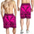 Hawaiian Kanaka Polynesian Tribal Men's Shorts Reggae Color Pink AH - Polynesian Pride