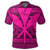 Hawaiian Kanaka Polynesian Tribal Polo Shirt Reggae Color Pink - Polynesian Pride