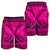 Hawaiian Kanaka Polynesian Tribal Men's Shorts Reggae Color Pink AH - Polynesian Pride