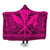 Hawaiian Kanaka Polynesian Tribal Hooded Blanket Reggae Color Pink AH Hooded Blanket White - Polynesian Pride