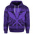 Custom Hawaiian Kanaka Polynesian Hoodie Tribal Reggae Color Purple - Polynesian Pride