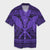 Hawaiian Kanaka Polynesian Tribal Hawaiian Shirt Reggae Color Purple AH Unisex Black - Polynesian Pride