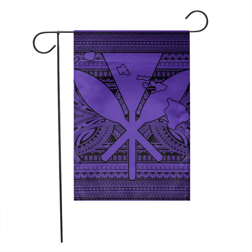 Hawaiian Kanaka Polynesian Tribal Flag Reggae Color Purple AH - Polynesian Pride