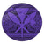 Hawaiian Kanaka Polynesian Tribal Round Carpet Reggae Color Purple AH Round Carpet Luxurious Plush - Polynesian Pride